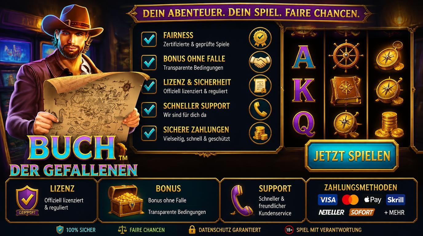 Starkes Casino zeigt Kriterien wie Lizenz, Bonus und Support
